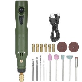 Resim Reedark Usb Şarjlı 15000rpm Döner Alet Seti - Ahşap Oyma, Takı Yapımı Ve Dıy Projeleri İçin Çok Amaçlı 