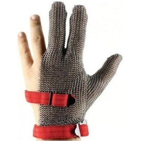 Resim 3 Parmak Çelik Örgü Eldiven Medium 