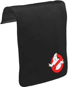 Resim Ghost Busters Logo Unisex Siyah Tak-Çıkar Postacı Çanta Kapağı CK-795 
