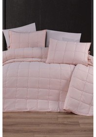 Resim Cratos Comfort Çift Kişilik Yatak Örtüsü Pudra Pudra 