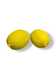 Resim 2 Adet Dekoratif Limon Ojbe Sarı Renkli Dokulu Limon Sarı 