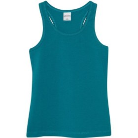 Resim Lovetti Koyu Petrol Kız Çocuk Arka Büzgülü Yüzücü Atlet 132P020 Koyu Petrol 
