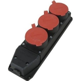 Resim Mutlusan Trifaze Kauçuk Grup Priz 3'lü 600313 