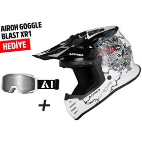 Resim Acerbis Profıle Çocuk Kask Beyaz Siyah 