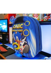 Resim Sonic 3d Kabartmalı Anaokulu Kreş Ve Günlük Kullanım Çantası 