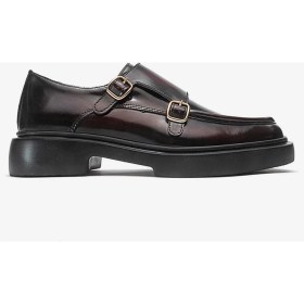 Resim Dericlub Erkek Kemerli Loafer Ayakkabı Gerçek Deri T575 Bordo 