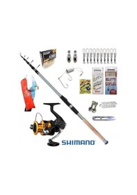 Resim Fx4000 Remixon Carbo-x 300cm 60-120gr Kıyı Tele Spin Olta Takımı Seti 