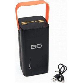 Resim Profesyonel Powerbank 80000 Mah Çoklu Giriş Çıkış Destekli Uzun Süreli Taşınabilir Şarj Çok Renkli 