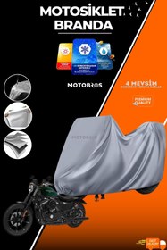Resim Motobros Motosiklet Branda Sportster Iron 883 (EN KALIN) Kumaş Ömürlük Kullanım (TOKALI) 