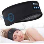 Resim Htun Bluetooth Uyku Kulaklıkları Spor Kafa Bandı Kablosuz Müzik Kulaklık Yan Uyuyan Için Göz Maskesi (Yurt Dışından) 