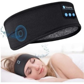 Resim Htun Bluetooth Uyku Kulaklıkları Spor Kafa Bandı Kablosuz Müzik Kulaklık Yan Uyuyan Için Göz Maskesi (Yurt Dışından) 
