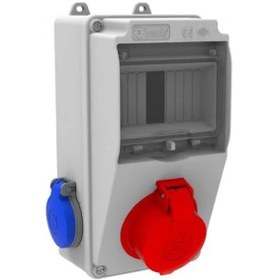 Resim Bemis Bd1-2105-2020 ,3/25a 380v 1adet Ön 1/16a 220v 2adet Yan Kombinasyon 