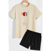 Resim Trendypassion Uzay Temalı Şort T-Shirt Eşofman Takımı 