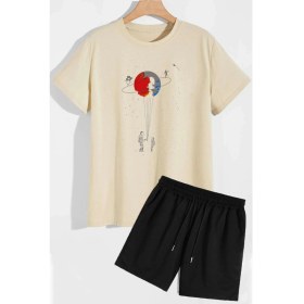 Resim Trendypassion Uzay Temalı Şort T-Shirt Eşofman Takımı 