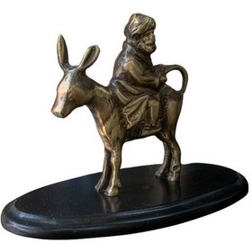 Resim Pm Dizayn Pirinç Döküm Masa Üstü Nasrettin Hoca 