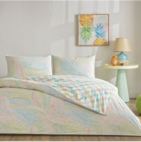 Resim Taç Cardie Ranforce Çift Kişilik Nevresim Takımı Turkuaz 000000001000050444 Yeşil 