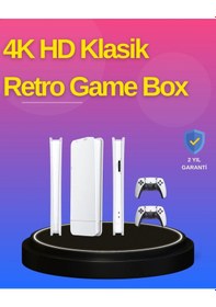 Resim Diğer Hdmı Çıkışlı Kablosuz 2 Kollu 4k Retro Oyun Kutusu 