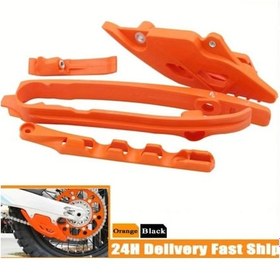 Resim Cloudstore Ktm Sx Sxf Exc Excf Xc Xcf Zincir Kılavuzu Fren Hortum Kelepçesi Siyah Düz Çatal Kit 