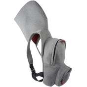 Resim Morikukko Okula Dönüş Basic Gri Bordo Sabit Kapüşonlu Kumaş Okula Dönüş Küçük Çocuk Anaokulu Sırt Çantası Gri 