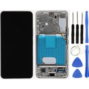 Resim Te Samsung Uyumlu S22 S901 Uyumlu Çıtalı Lcd Ekran Servis Beyaz + Tamir Seti 