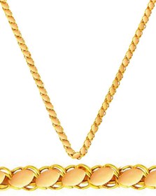 Resim Bilezikci Pullu 14 Ayar Altın Zincir 60 cm 