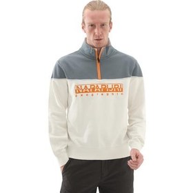 Resim Napapijri B-Saturnıa Hz Erkek Sweatshirt Beyaz 