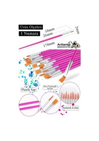 Resim Resim Fırçası 6 Numara 10 Adet Yuvarlak Uçlu Sentetik Resim Fırça Ekonomik Suluboya Akrilik Boya Guaj Boya Yağlı Boya 