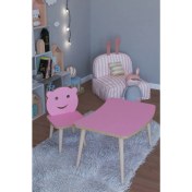 Resim Remaks Twiti Yaz Sil Yüzey Çocuk Masa Sandalye Takımı 1 Aktivite Oyun Masası 1 Sandalye - Pembe 