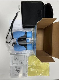 Resim Mufunye Çocuklar İçin Taşınabilir 8x21 Hd Çift Mercekli Teleskop - Mavi 