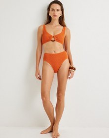 Resim Koton Dokulu Yüksek Bel Bikini Altı Turuncu 4sak00129mm 