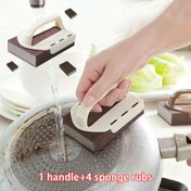 Resim 5 adet Ergonomik Elmas Paslanmaz Tülbent - Çizgi ve Pas Çıkarıcı ile Profesyonel Mutfak Temizleyici, El Koruyucu Tasarım ile Kolay Tencere ve Tava Temizleme, Mutfak Temizleme Araçları|Rustik Bitiş Tülbentleri|Dayanıklı Mutfak Tülbentleri 