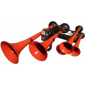 Resim Metal 5 Borulu Dadan Korna Hido 12 Volt 