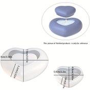 Resim LEQU Kalp Şeklinde Silikon Mum Kavanoz Kalıbı Kapaklı - Depolama Kutuları ve Mum Tutucuları için DIY Reçine Döküm Kalıbı, Epoksi Reçine ve Alçı Döküm El Sanatları Kalıbı, Takı Döküm Malzemeleri 