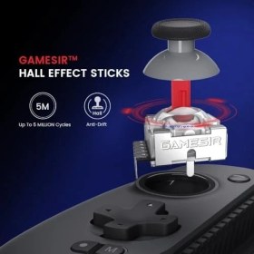 Resim G8 Plus Bluetooth Mobile Game Controller For Switch & Ios & & Tablets, Gamepad With Hall Effect Joysticks/hall Trigger, Play Minecraft, Genshin, Call Of Duty Mobile 