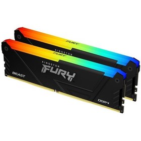 Resim Kingston Fury Beast KF432C16BB2AK2/16 RGB 16 GB 2x8 GB DDR4 3200 MHz CL16 Ram 