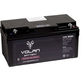 Resim Volan Battery 12 Volt 80 Ah (Amper) Kuru Akü 