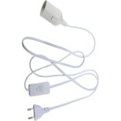 Resim Nidage Kablolu Duy Fiş E27 Aç Kapa Anahtarlı 1,5 Metre Beyaz 1667 