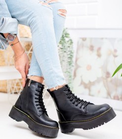 Resim Moda Değirmeni Siyah Cilt Kadın Bot Md1025-116-0001 