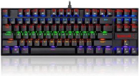 Resim Redragon K552-KR Kumara Red Switch Rainbow TKL TR Q Mekanik Siyah Kablolu Gaming (Oyuncu) Klavye 