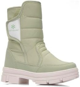 Resim Günlük Içi Termal Kaydırmaz Taban Cırtlı Kadın/Kız Yeşil Kar Botu 