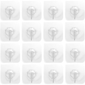 Resim Benagee 20 Adet Su Geçirmez Kendinden Yapışkanlı Kanca Ağır Hizmet Tipi Duvar Kanca Ev Mutfak Banyo Için Uygun Punch-Ücretsiz Güçlü Kanca (Yurt Dışından) 