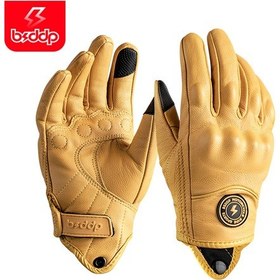 Resim Ximistore9 Motosiklet Koyun Derisi Eldiven - Darbeye Dayanıklı, Su Geçirmez, Dokunmatik Uyumlu 