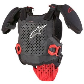 Resim Alpinestars A-5 S V2 Genç Üst Gövde Koruma Siyah / Beyaz / Kırmızı 