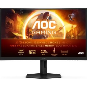 Resim Aoc 27# C27G4ZXU 0,3ms 280HZ HDMI Fast VA FHD Curved Monitör 