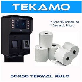 Resim 56x50 Pompa Yazarkasa Termal Pos Rulosu 50 Adet 