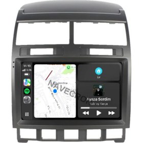 Resim Navecron Volkswagen Touareg 2003-09 9" Uyumlu Android Multimedia Gerçek 4/64 Kablosuz Carplay Geri Görüş Kameralı 