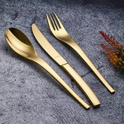 Resim Aryıldız Jazz Pvd Gold 84 Parça 12 Kişilik Çatal Kaşık Bıçak Takımı 