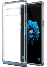 Resim Vrs Galaxy Note 8 İle Uyumlu Crystal Bumper Kılıf Blue Coral Mavi 