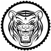 Resim Kaplan Tasarım 6.model Sticker 10 X 10 Cm 