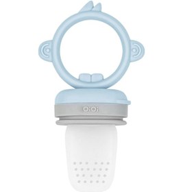 Resim Oioi Meyve ve Sebze Alıştırıcı Püre Emziği Mineral Blue - Powder Grey Gri - Mavi 